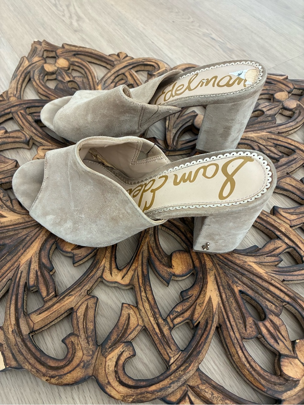 Sam Edelman Open-Toe Block-Heel Mule - Picture 3 of 5